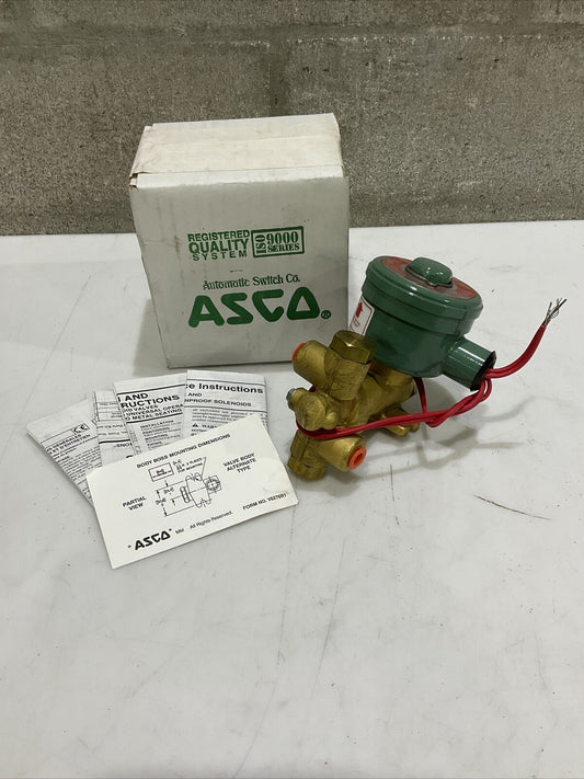 ASCO EF8300D55F SOLENOID VALVE 3-WAY 1/8 373