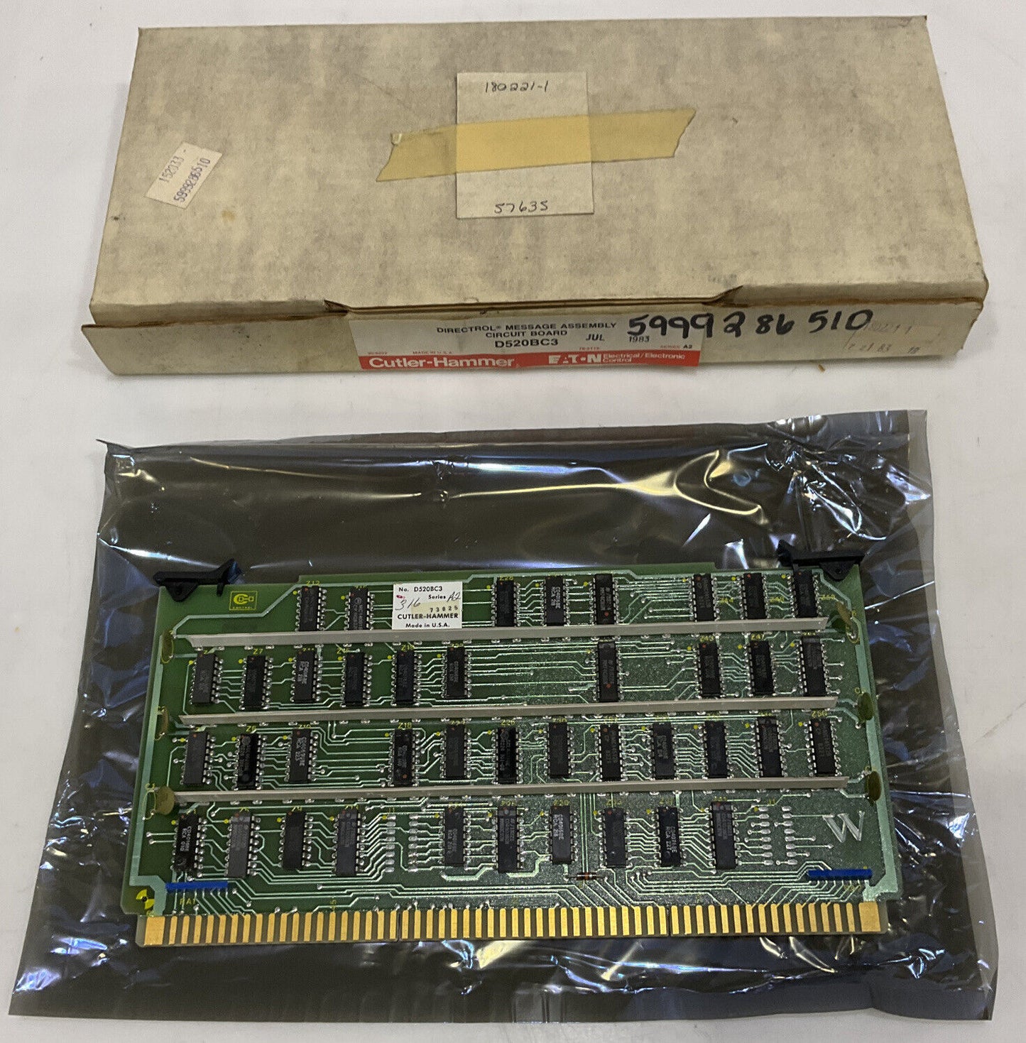 CUTLER-HAMMER D520BC3 DIRECTROL  MESSAGE ASSEMBLY CIRCUIT BOARD 373