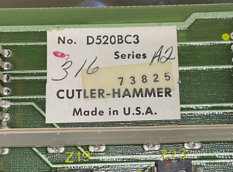 CUTLER-HAMMER D520BC3 DIRECTROL  MESSAGE ASSEMBLY CIRCUIT BOARD 373