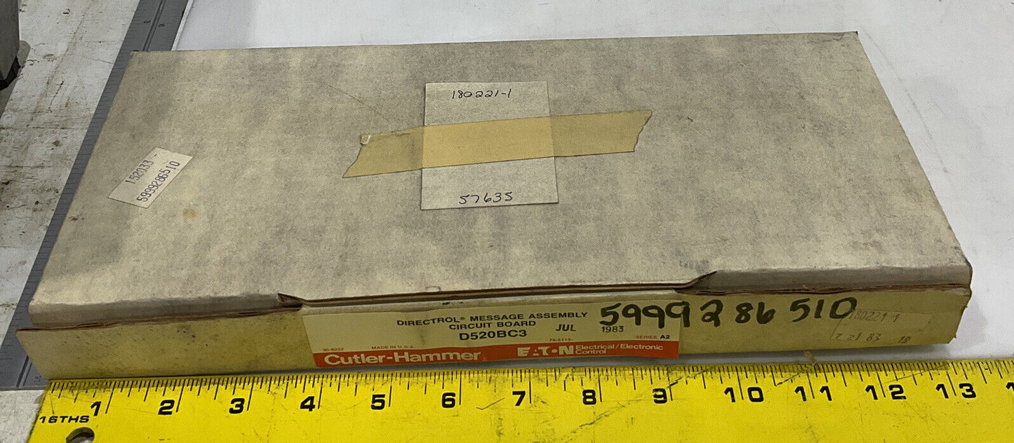 CUTLER-HAMMER D520BC3 DIRECTROL  MESSAGE ASSEMBLY CIRCUIT BOARD 373