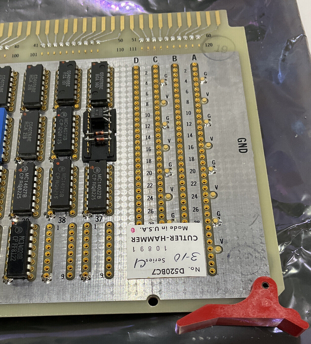 CUTLER-HAMMER D520BC7 DIRECTROL COMMUNICATIONS LOGIC C CIRCUIT BOARD 373