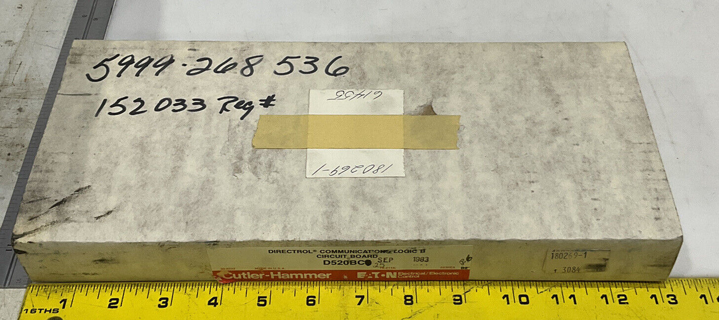 CUTLER-HAMMER D520BC25 DIRECTROL COMMUNICATION LOGIC B CIRCUIT BOARD 373