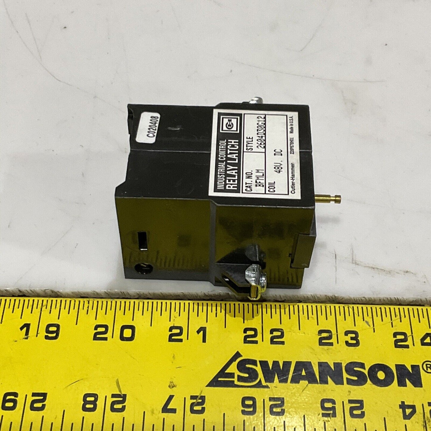 CUTLER-HAMMER BFMLM 2604D30G12 LATCH BF RELAY 48 VDC COIL 373