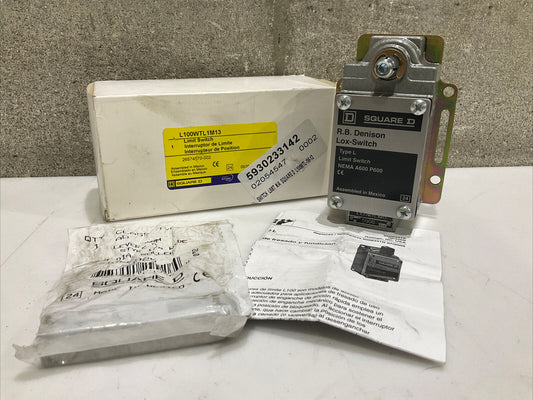 SQUARE D L100WTL1M13 LIMIT SWITCH 600V 373