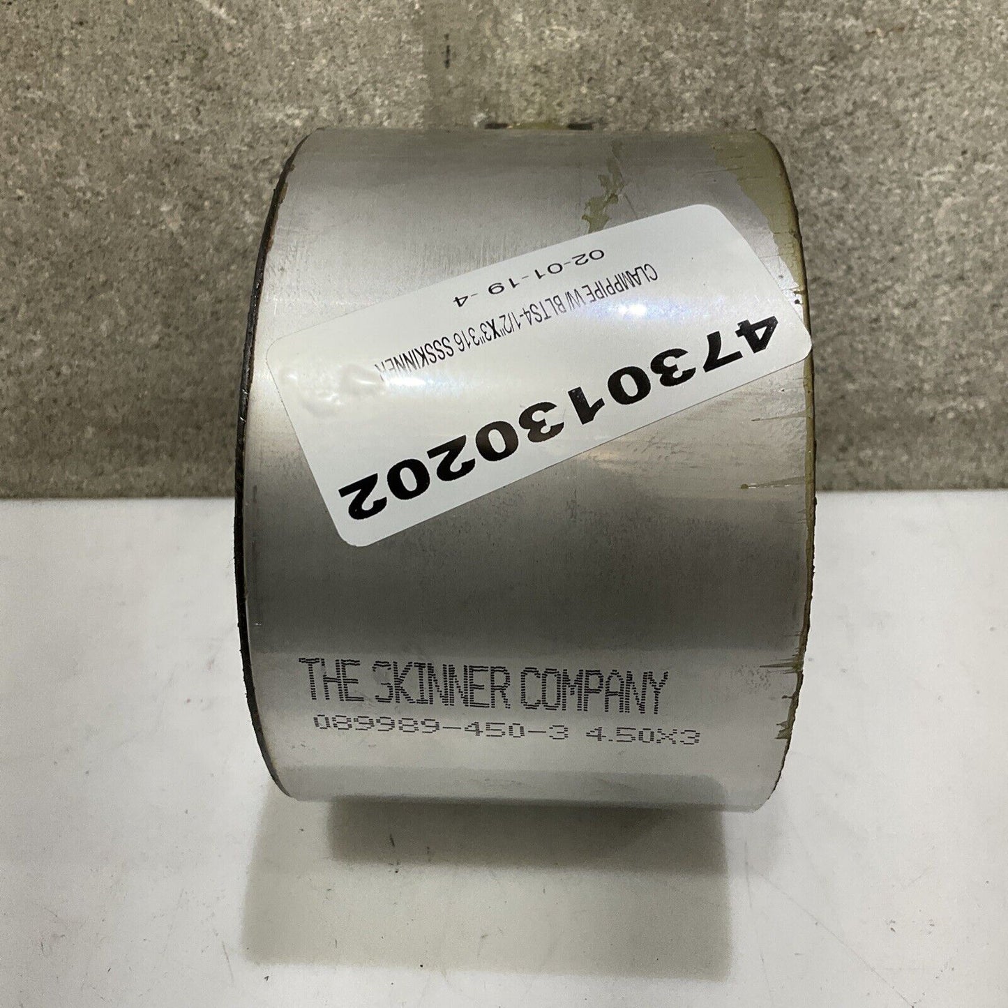 THE SKINNER COMPANY 089989-450-3 PIPE REPAIR CLAMP 4-1/2”X3” 316SS 373