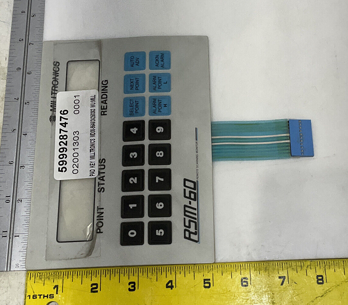 MILLTRONICS RSM-60 MD08-9546/24250363 MDL AIRANGER IV KEY PAD 373