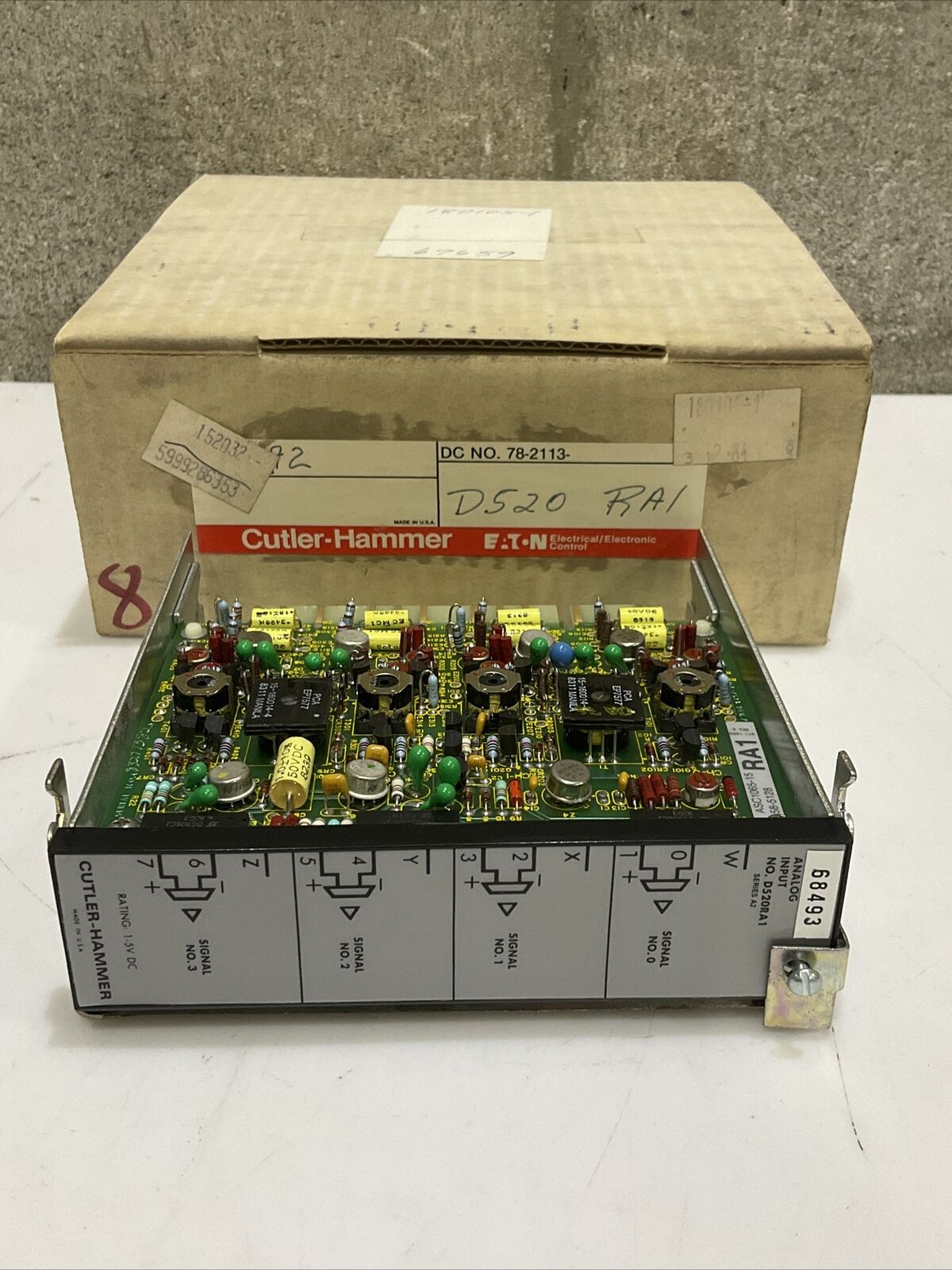 CUTLER-HAMMER D520RA1 ANALOG IMPUT MODULE A2 SERIES 1-5 VDC 373