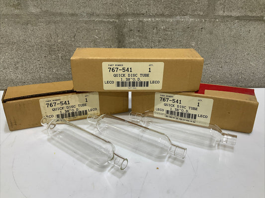 LECO 767-541 QUICK DISC GLASS PURIFIER TUBE 1.38” LOT OF 3 373