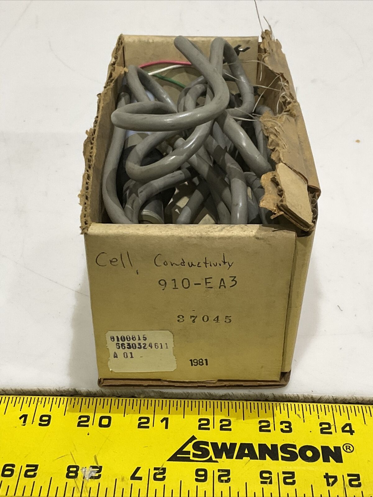 FOXBORO BALSBAUGH 910-EA3 37045/5S8132 CONDUCTIVITY CELL 373