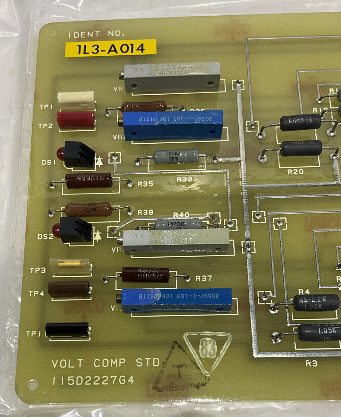 GENERAL ELECTRIC 1L3-A014 VOLT COMP STD 115D2227G4 373