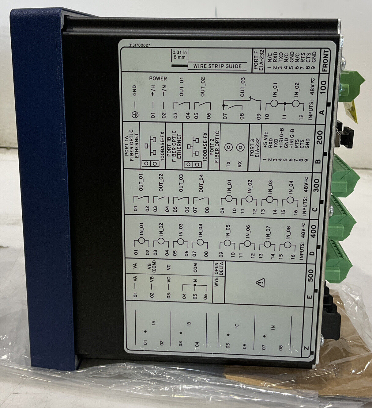 SCHWEITZER 071002C1C3C71850830 SEL-710 MOTOR PROTECTION RELAY 373