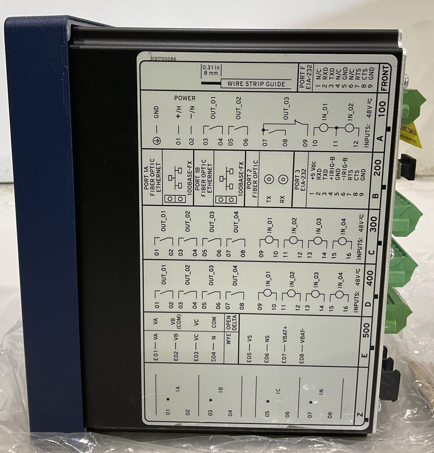 SCHWEITZER 751A52C1C1C72851830 SEL-751A FEEDER PROTECTION RELAY 373