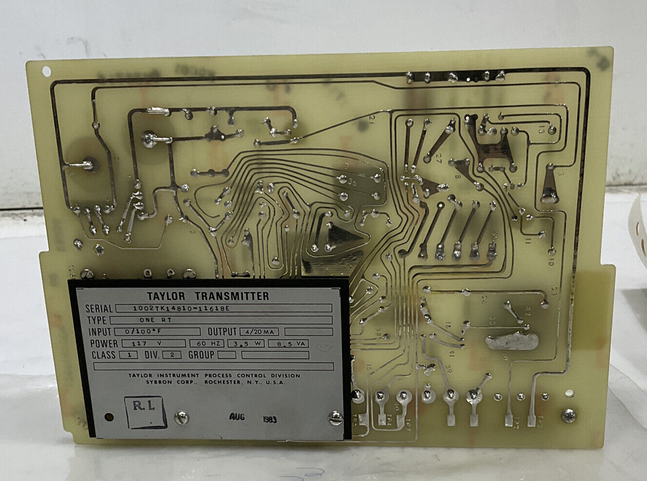 TAYLOR 1023TMODEL A THERMOCOUPLE-TO-CURRENT TANSMITTER 476