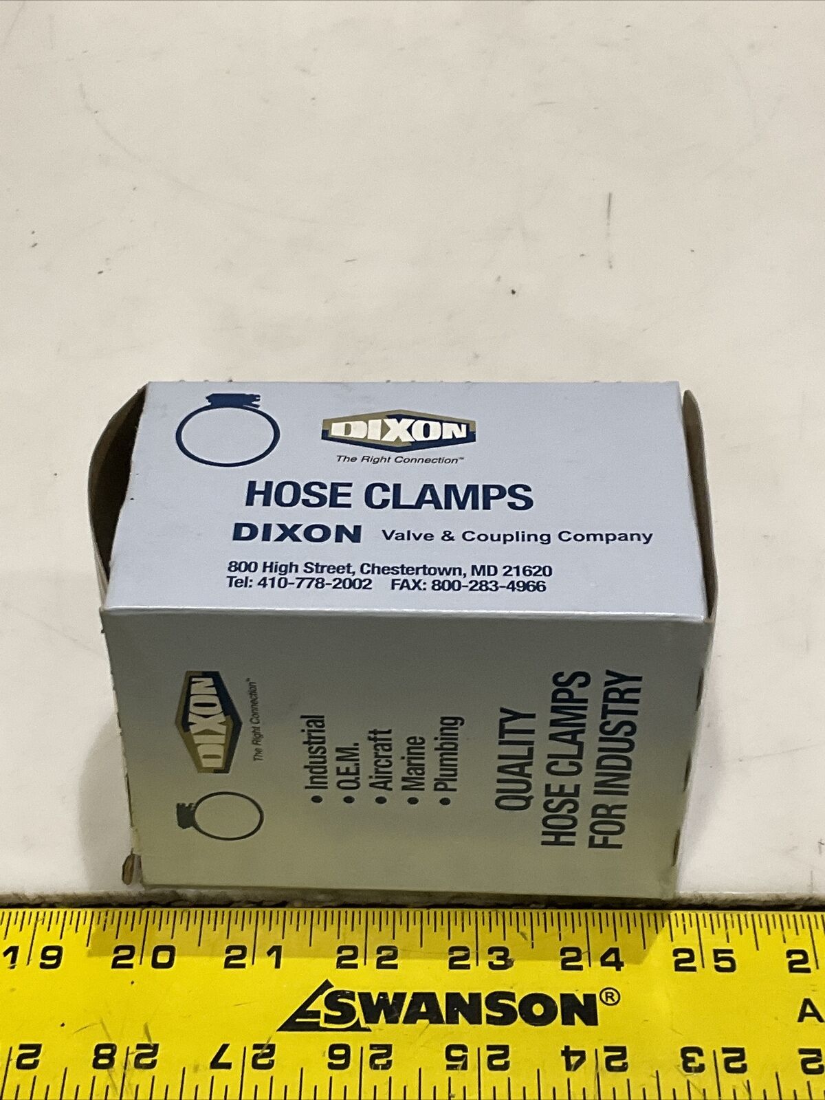 DIXON HS-20 HOSE CLAMPS WORM GEAR 13/16” 1 3/4” 21-44 MM LOT OF 20 BOXES 373