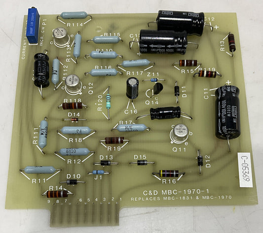 C&D BATTERIES MBC-1970-1 CURRENT LIMIT ADJ 373
