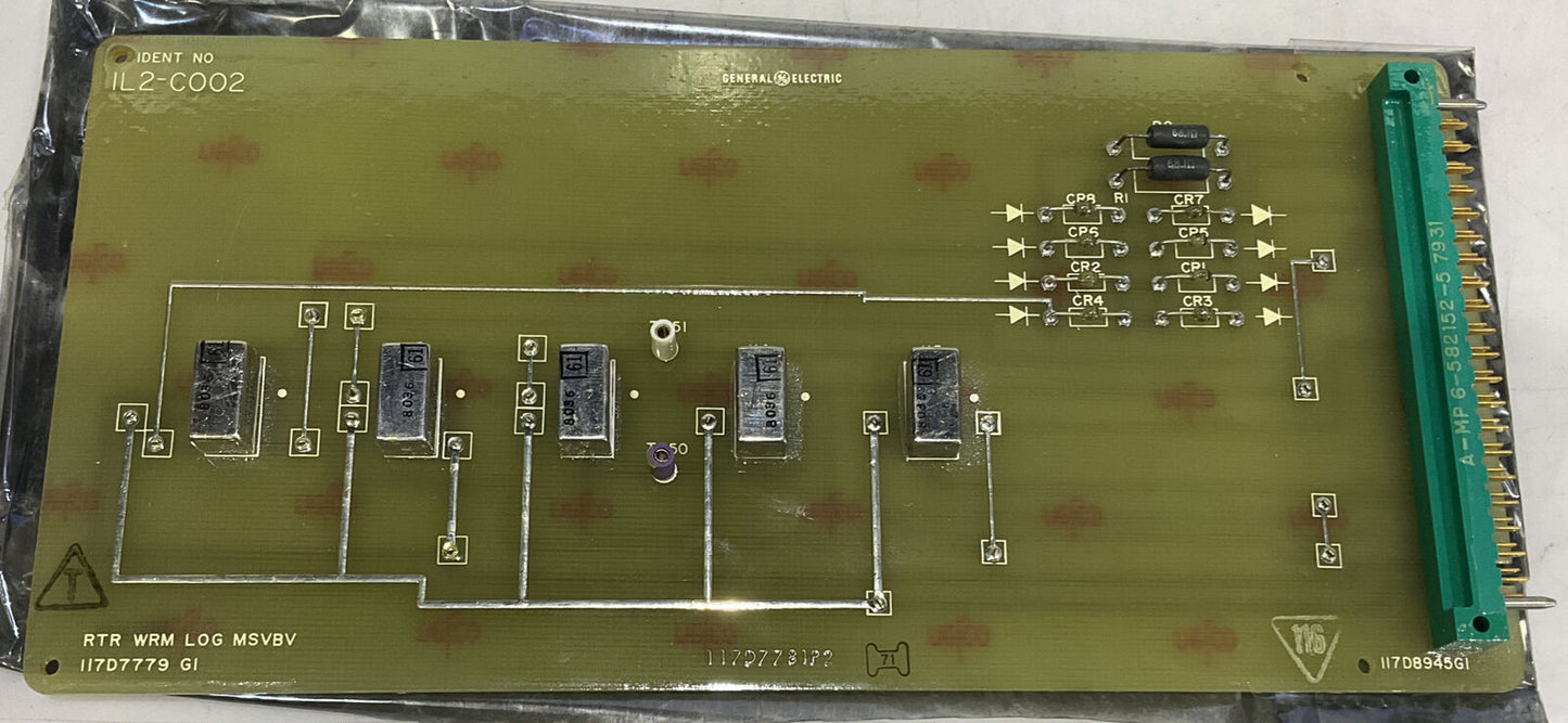 GENERAL ELECTRIC 1L2-C002 117D7779G1 RTR WRM LOG MSVBV 373