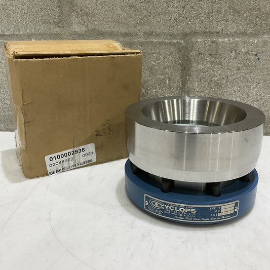 CYCLOPS 107053 SIGHT GLASS ASSEMBLY 4” X 1-15/16 450 TEMP 4WHS 150WP 373