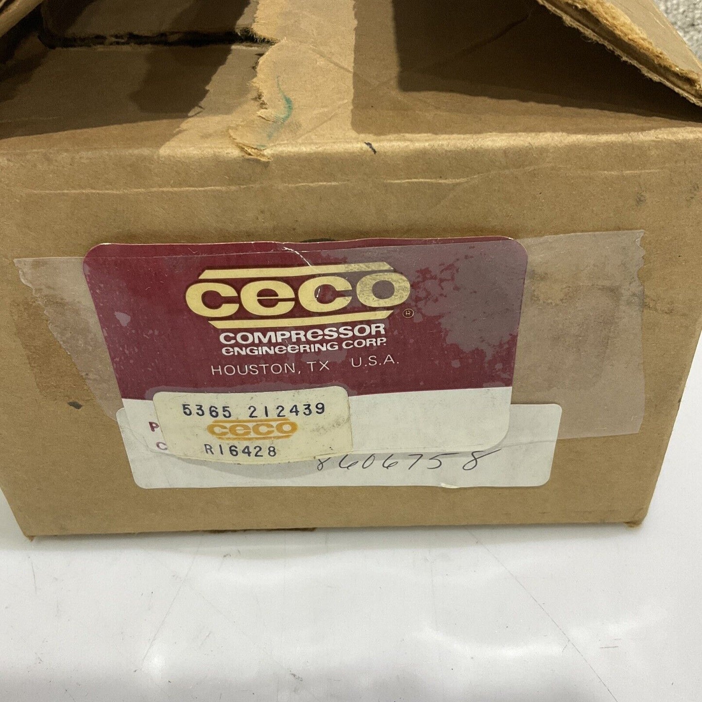 CECO COMPRESSOR ENGINEERING CORP 5365 212439 CE RI6428 373