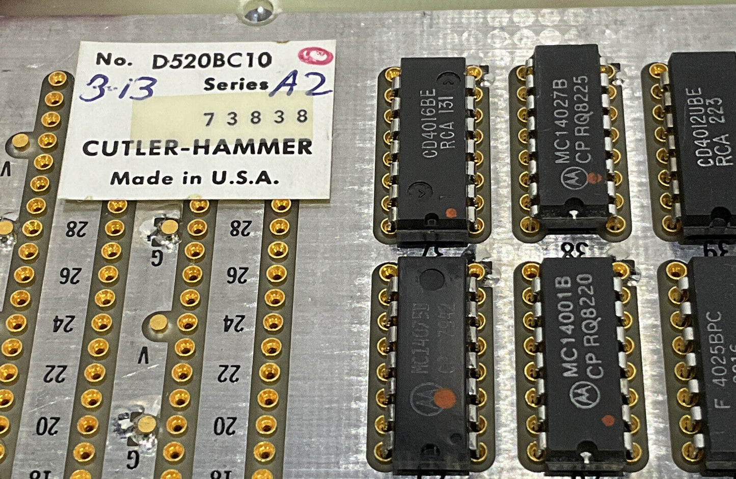 CUTLER-HAMMER D520BC10 DIRECTROL COMPUTER INTERFACE LOGIC A CIRCUIT BOARD 373