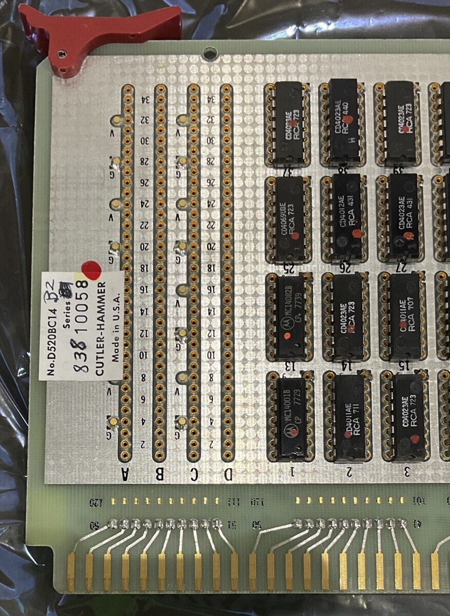 CUTLER-HAMMER D520BC14 DIRECTROL COMPUTER INTERFACE LOGIC B CIRCUIT BOARD 373