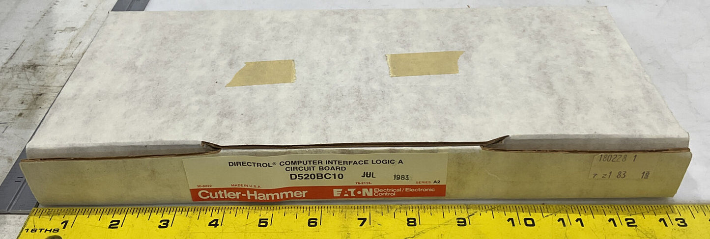 CUTLER-HAMMER D520BC10 DIRECTROL COMPUTER INTERFACE LOGIC A CIRCUIT BOARD 373