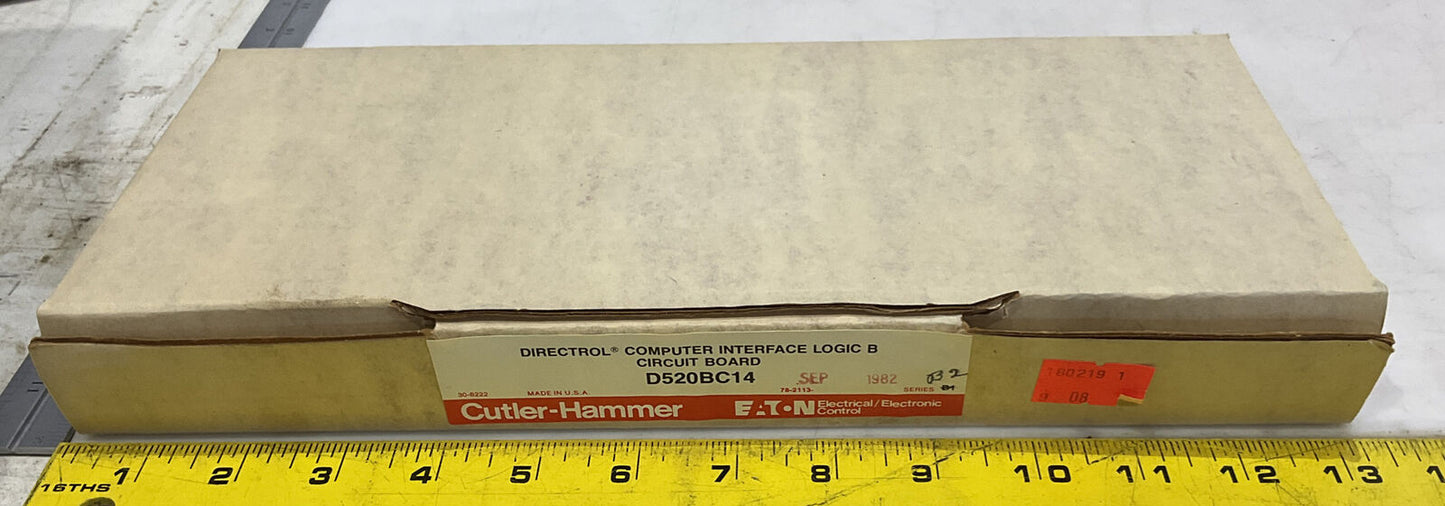 CUTLER-HAMMER D520BC14 DIRECTROL COMPUTER INTERFACE LOGIC B CIRCUIT BOARD 373