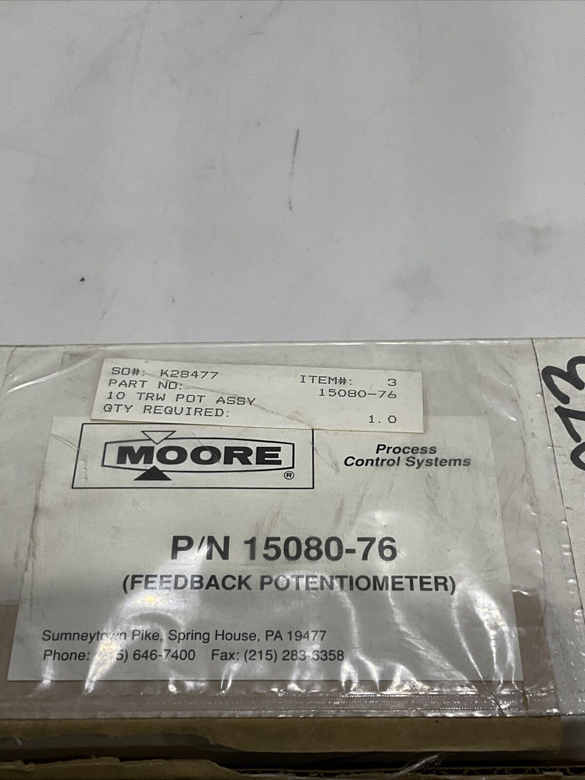 MOORE 15080-76 FEEDBACK POTENTIOMETER 373