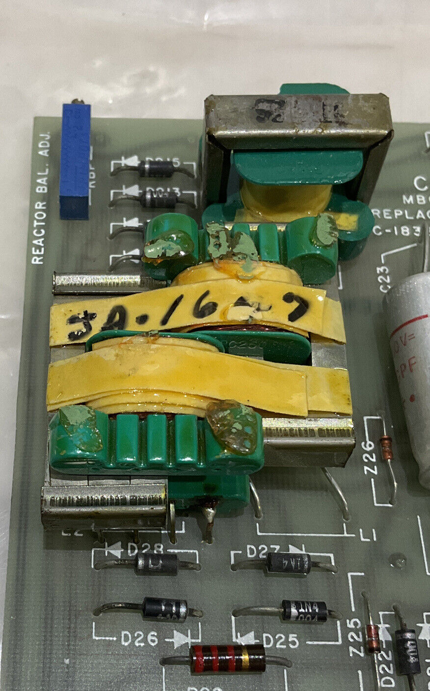 C&D BATTERIES MBC-1971-1 REACTOR BAL ADJ 373