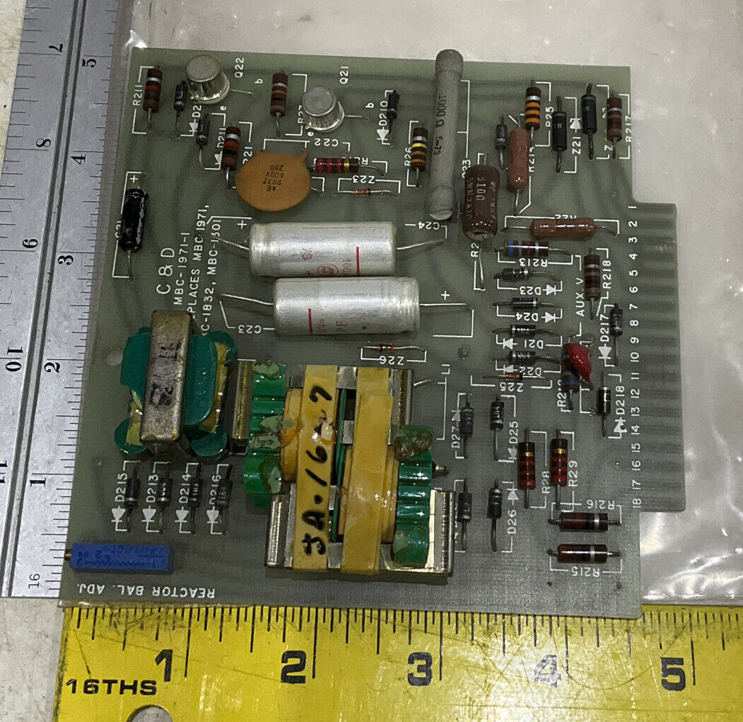 C&D BATTERIES MBC-1971-1 REACTOR BAL ADJ 373
