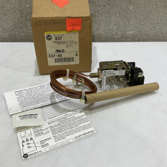 ALLEN BRADLEY 837-A5 TEMPERATURE CONTROL 130-200 DEGREE F 373