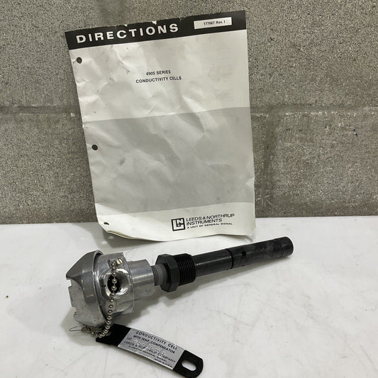 LEEDS & NORTHRUP 4905-01-44-009-1 CONDUCTIVITY CELL W/ TEMP COMPENSATOR 4905 373