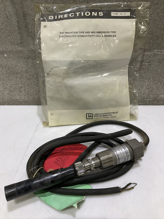 LEEDS & NORTHRUP 4801-001-03-11-000 CONDUCTIVITY CELL CARP NO. #20 373