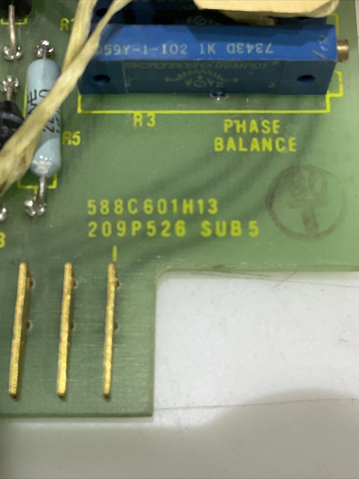 WESTINGHOUSE 588C601H13 EXCITATION LIMITER MODULE 373