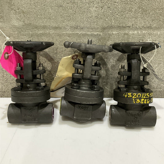 FLOWSERVE VOGT AAB84F0000Y GATE VALVE 3/4” A105N 800 B16.34 LOT OF 3 373