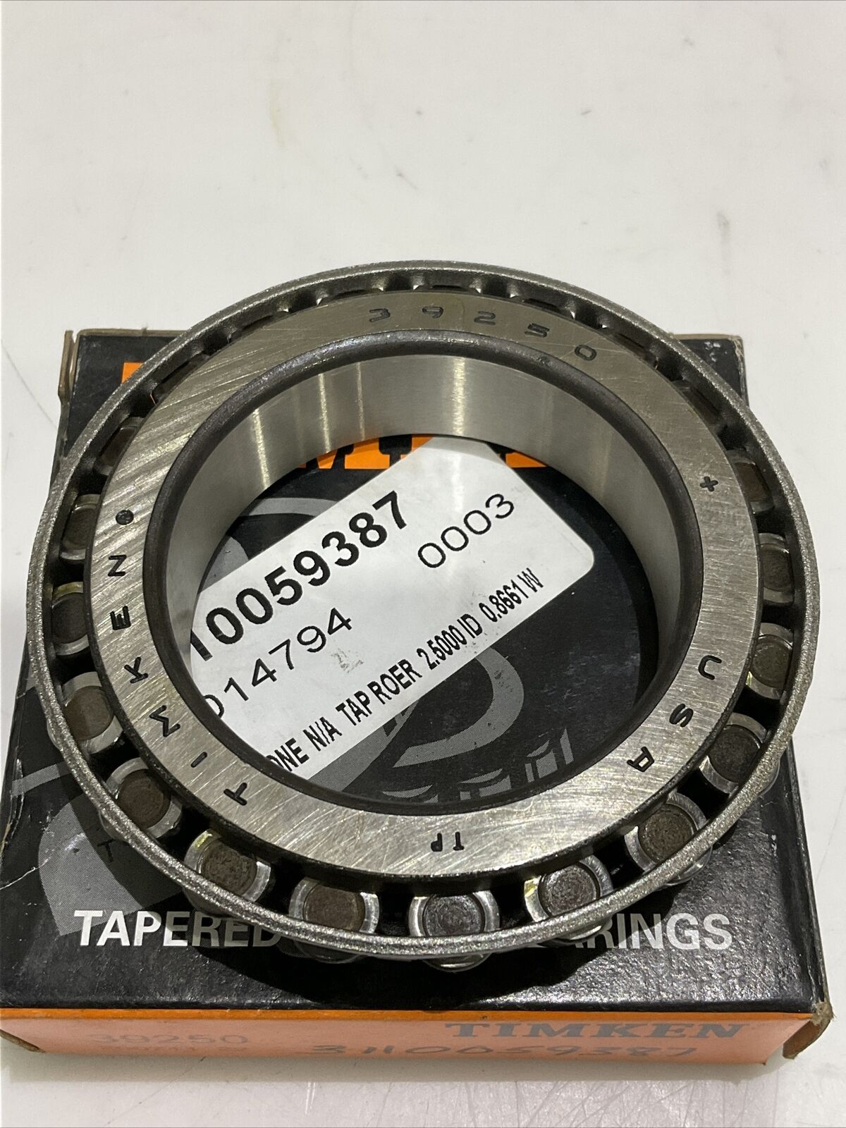 TIMKEN 39250 TAPERED ROLLER BEARING CONE 373