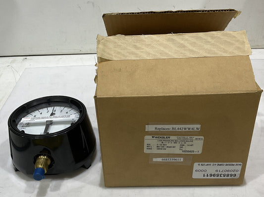 WEKSLER BL-1-4-2-WW-4-L-W 4 1/2” LOW PRESSURE BELLOWS GAUGE 10IN H2O 373