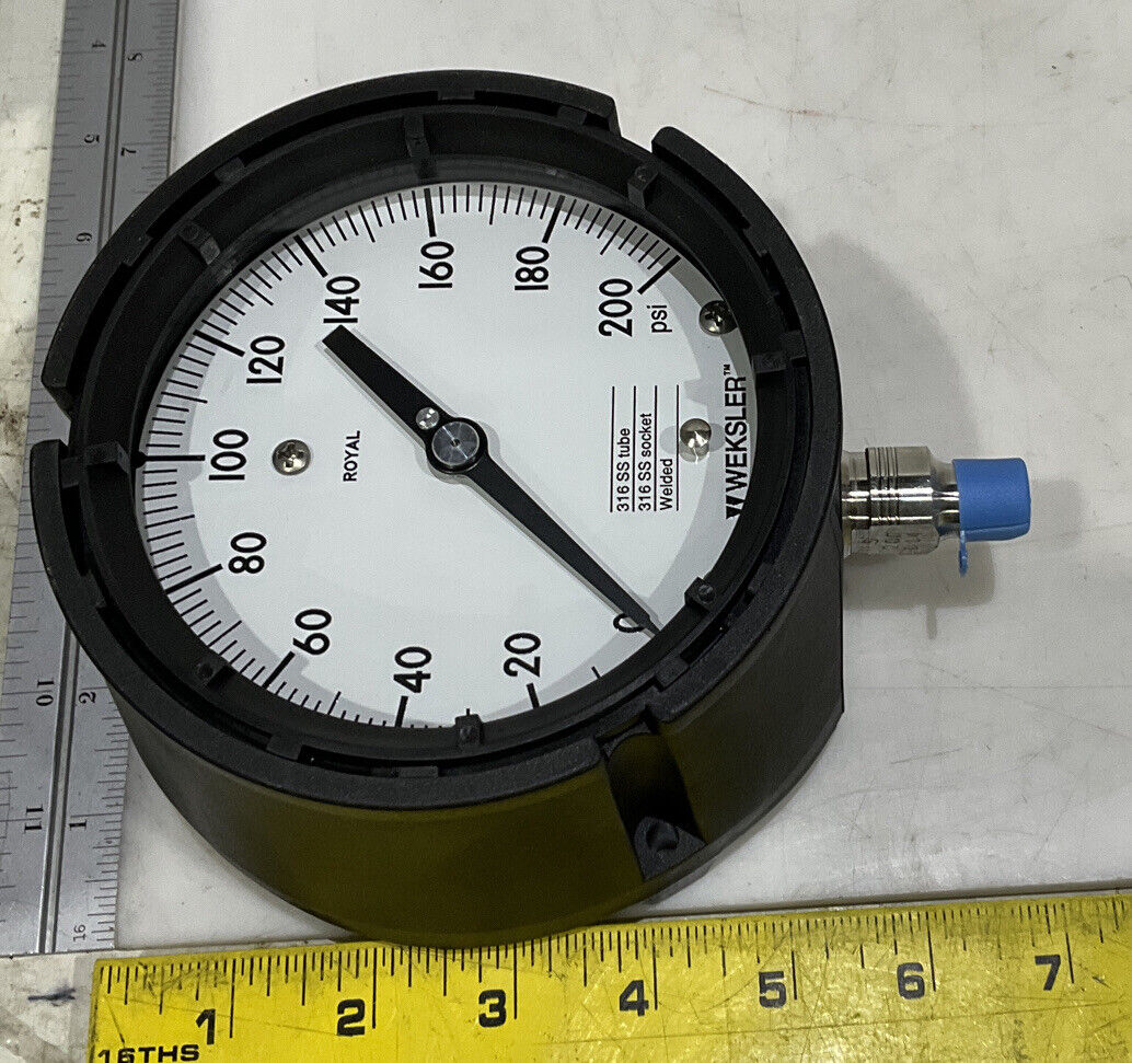 WEKSLER 4E2094-05 ROYAL PRESSURE GAUGE 0-200 PSI 373