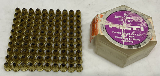 HILTI SAFETY CARTRIDGE 27 CAL BY400B TYPE E LOT OF 100 373