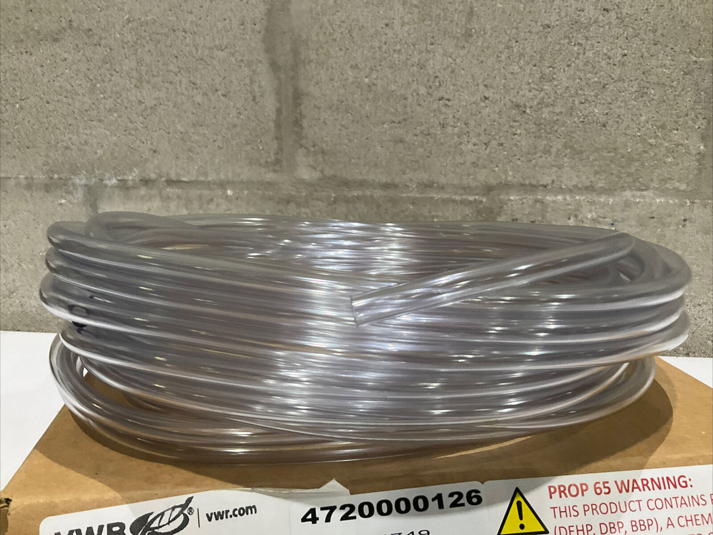 VWR 89068-502 CLEAR FLEX TUBING 1/4” X 3/8” 50 FT 373