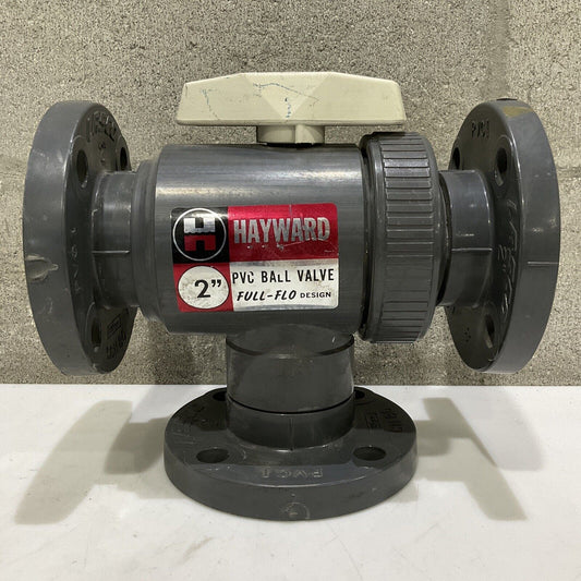 HAYWARD T595Y PVC 3-WAY BALL VALVE 2” 150 PSI 373