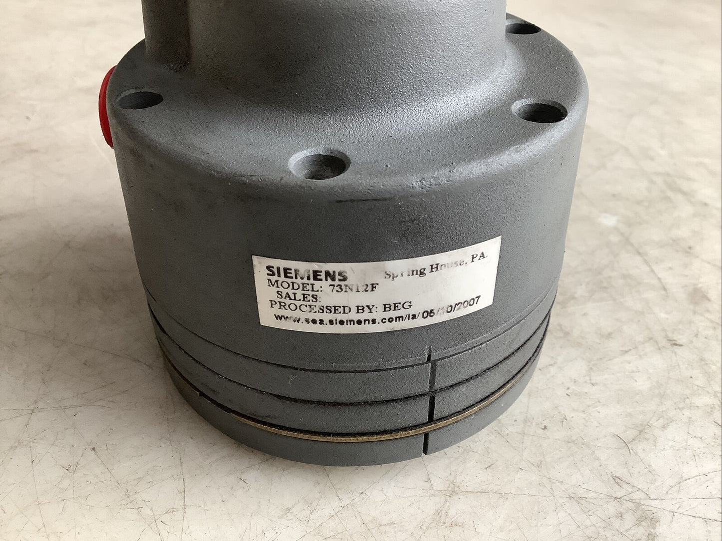 SIEMENS 73N12F VALVE POSITIONER 476