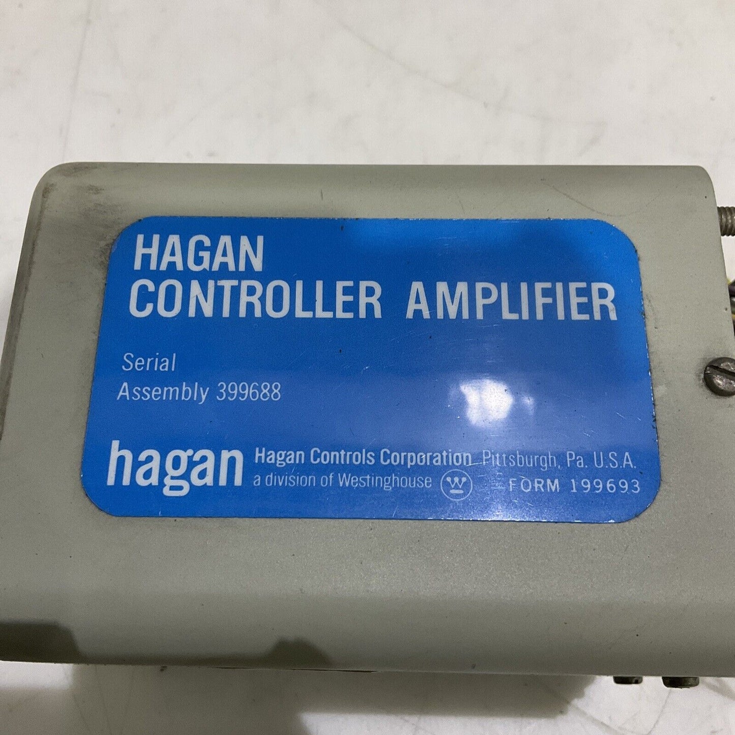 WESTINGHOUSE 399688 199693 HAGAN CONTROLLER 373