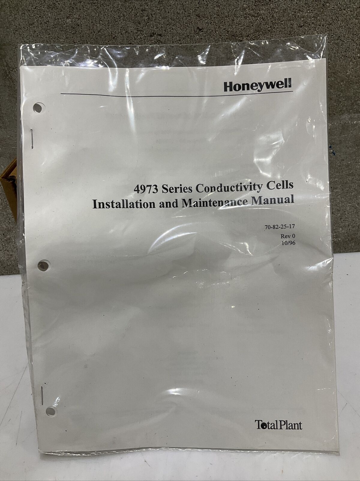 HONEYWELL 04973-001-207-X7-00-000 31606222 CONDUCTIVITY CELL 373