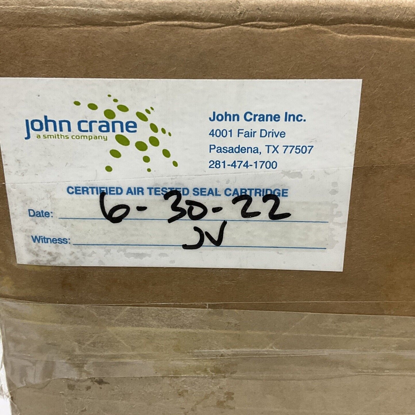 JOHN CRANE 91096986 CARTRIDGE SEAL ASSEMBLY 2.250 IN 373