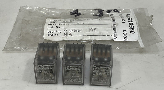 TYCO ELECTRONICS KHU-17D11-48 48VDC GENERAL PURPOSE RELAY LOT OF 3 373