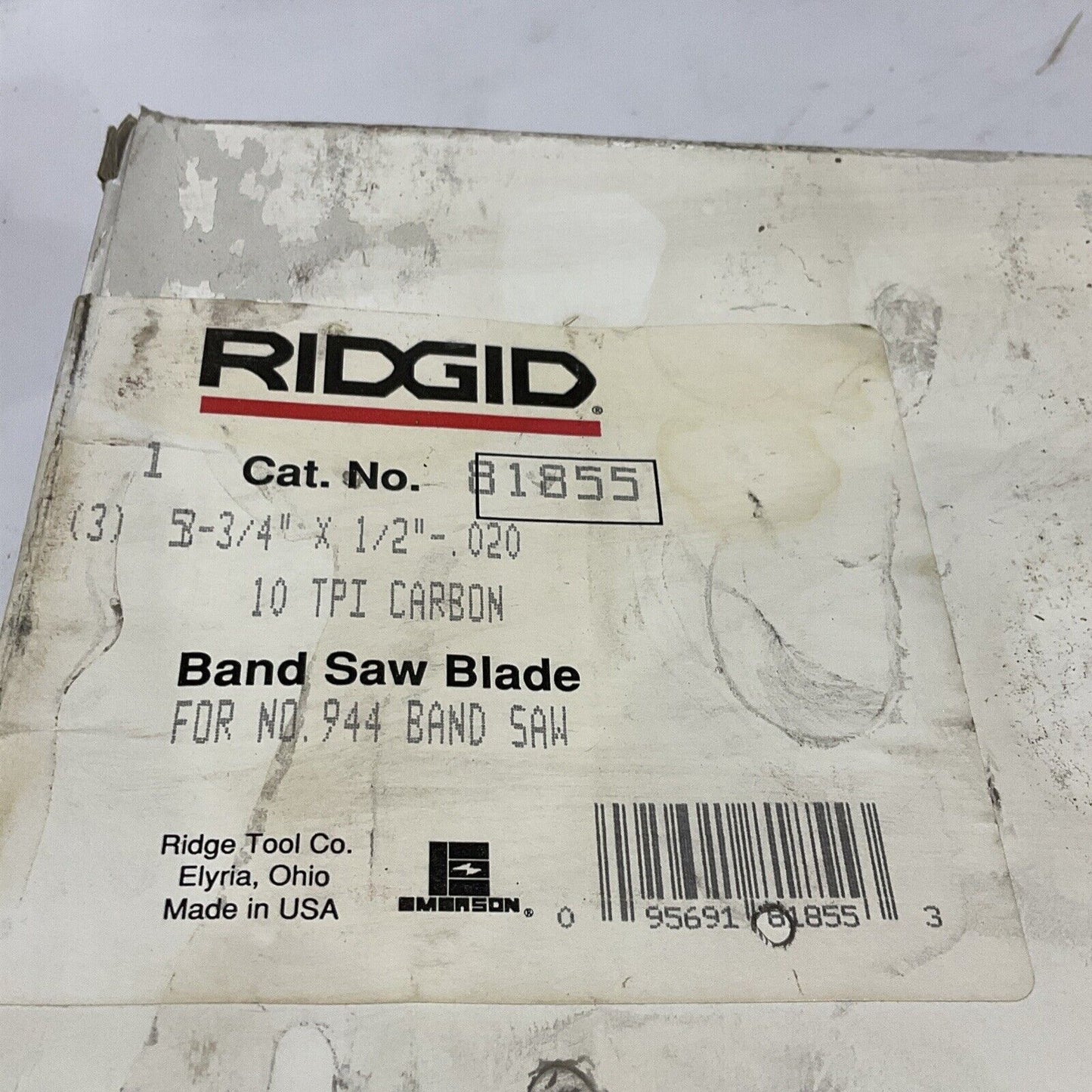 RIGID 81855 BAND SAW BLADE 53-3/4”X 1/2”-.020 3 BLADE LOT OF 4 373