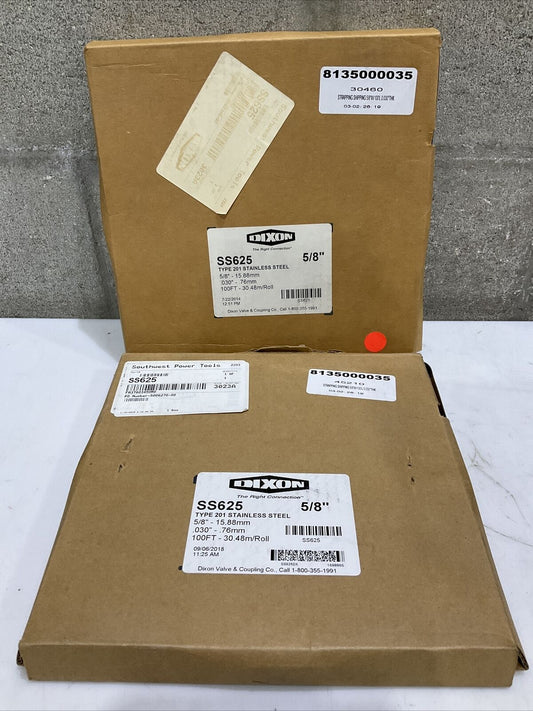 DIXON SS625 SHIPPING STRAPPING TYPE 201 5/8” LOT OF 2 373