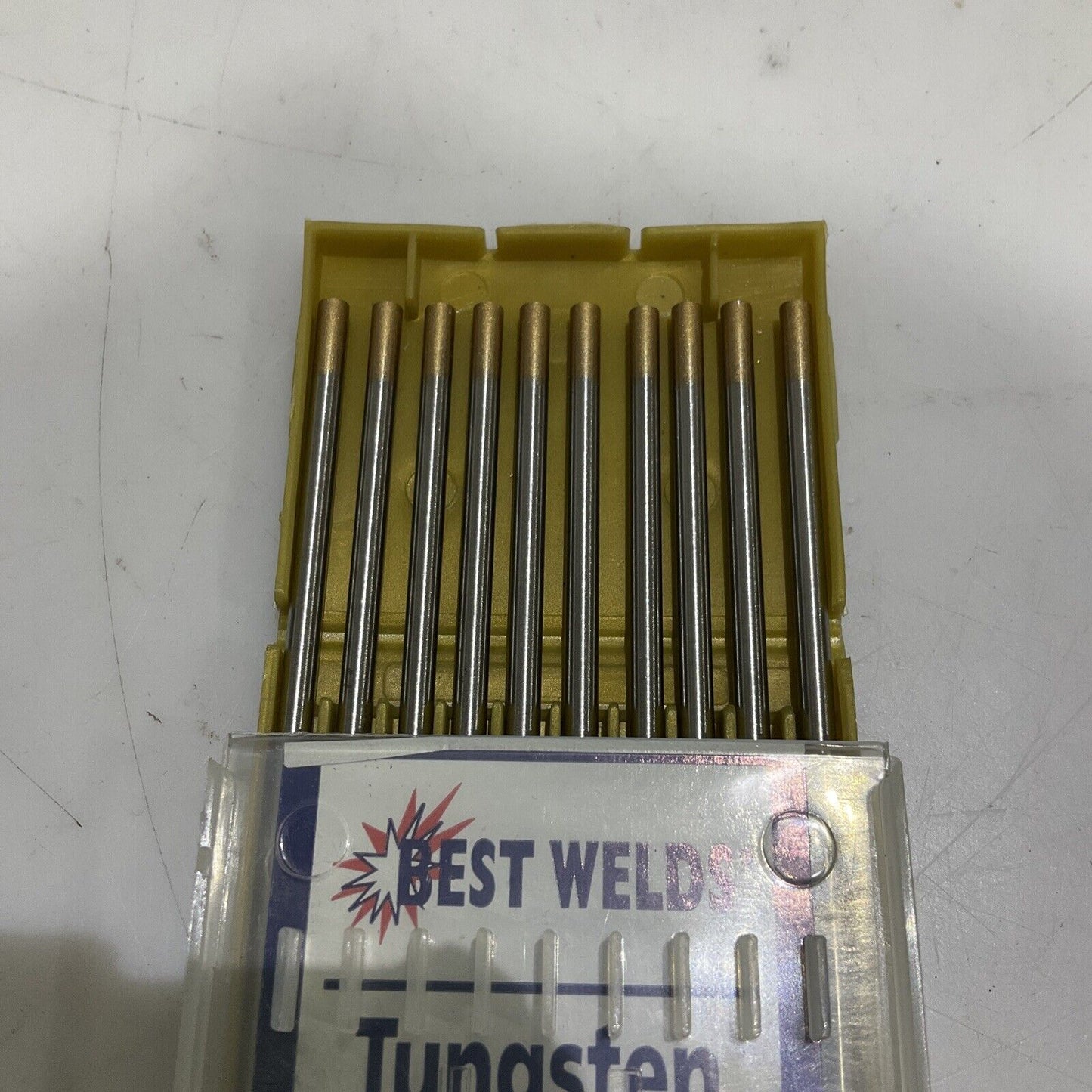 BEST WELDS BWS187GL 1/8 X7 GROUND ANNEALED TUNGSTEN ELECTRODE 6LB LOT OF 100 373