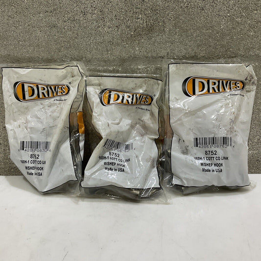 TIMKEN DRIVES 8752 160H-1 COTT CO LINK W/ SHEP HOOK LOT OF 3 373