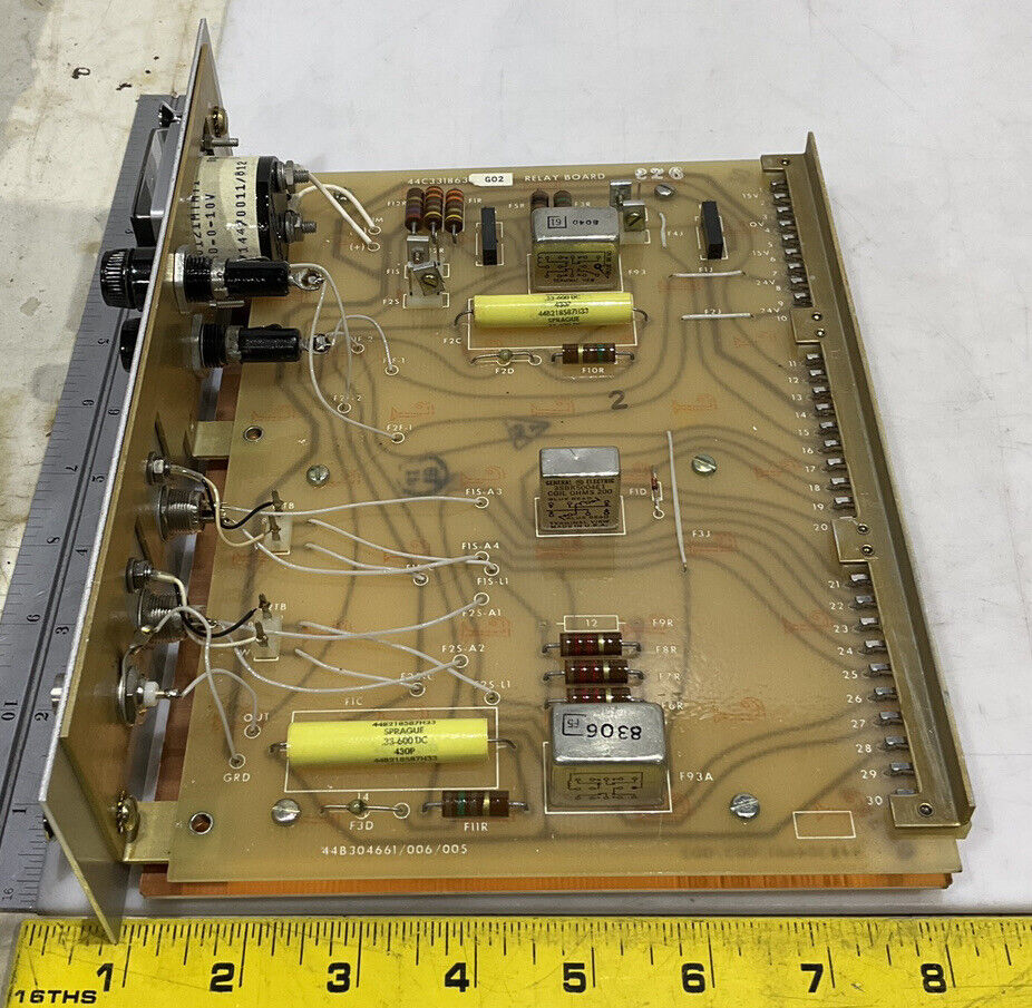 GENERAL ELECTRIC 44C331863G02 RELAY BOARD OUTPUT REGULATOR 373